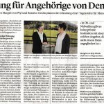 Zeitungsbericht Luzerner Zeitung - Interview Demenzbetreuung