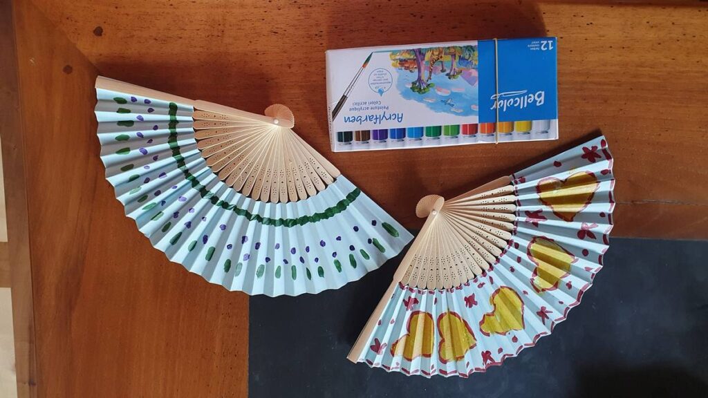 Windfächer malen
